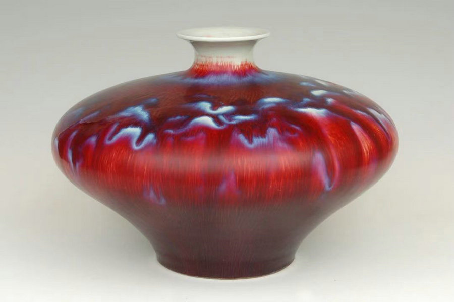 Meet the Museum(210) Copper red new fancy glaze drunken immortal vase