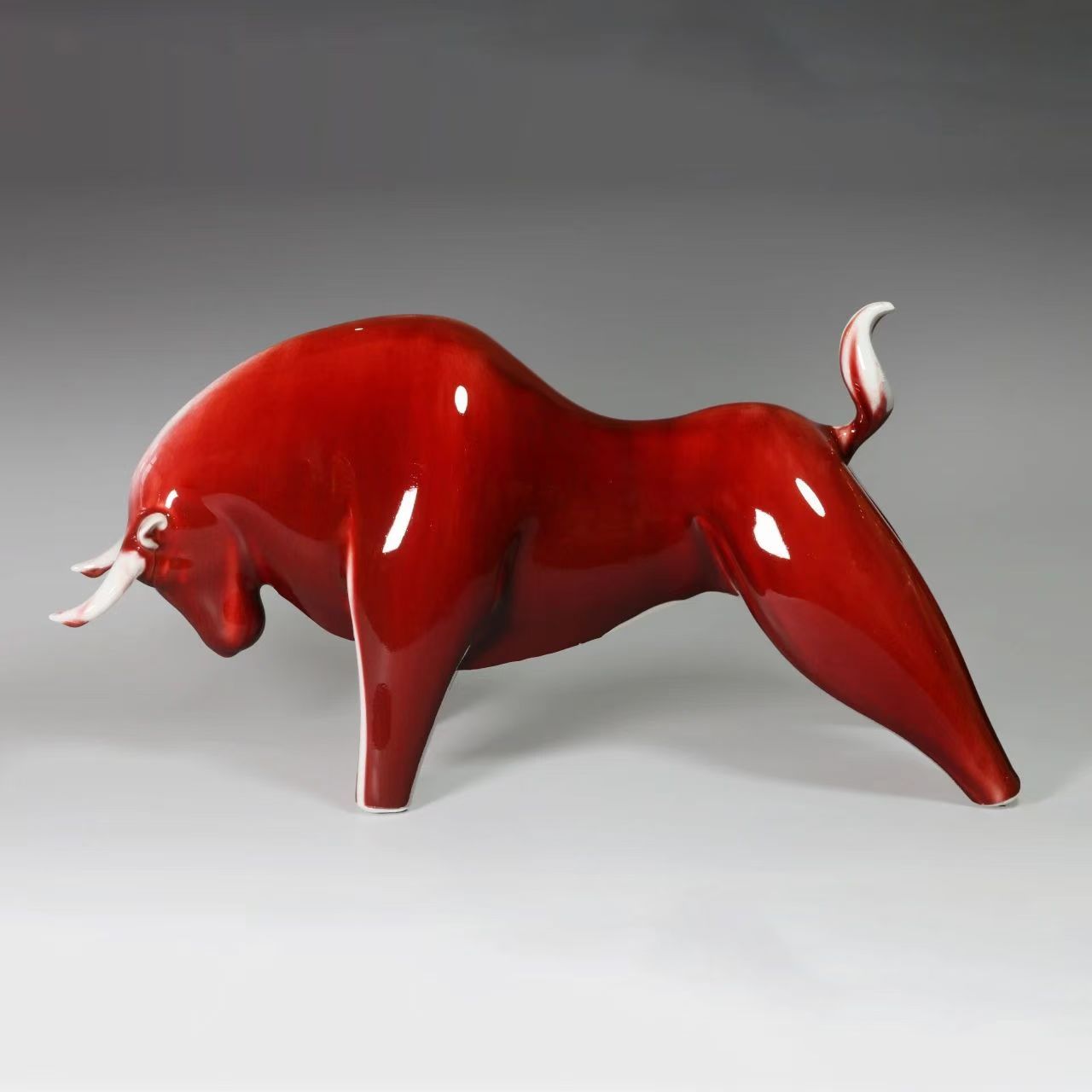 Meet the Museum(213) Langhong glaze pioneer bull sculpture