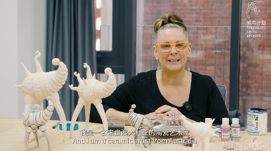 Migratory birds project Artist Sally Walk