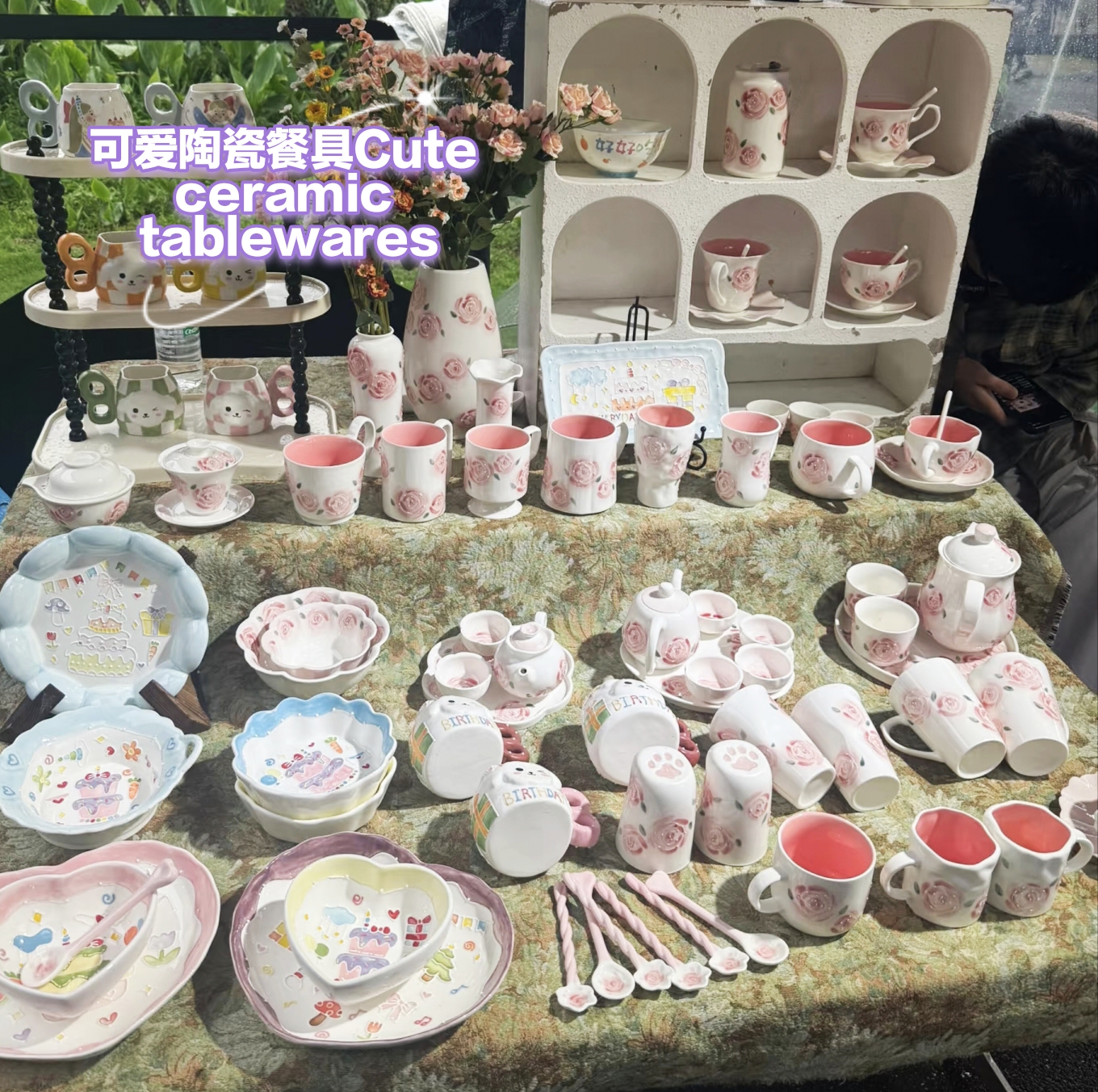 Cute ceramic tablewares