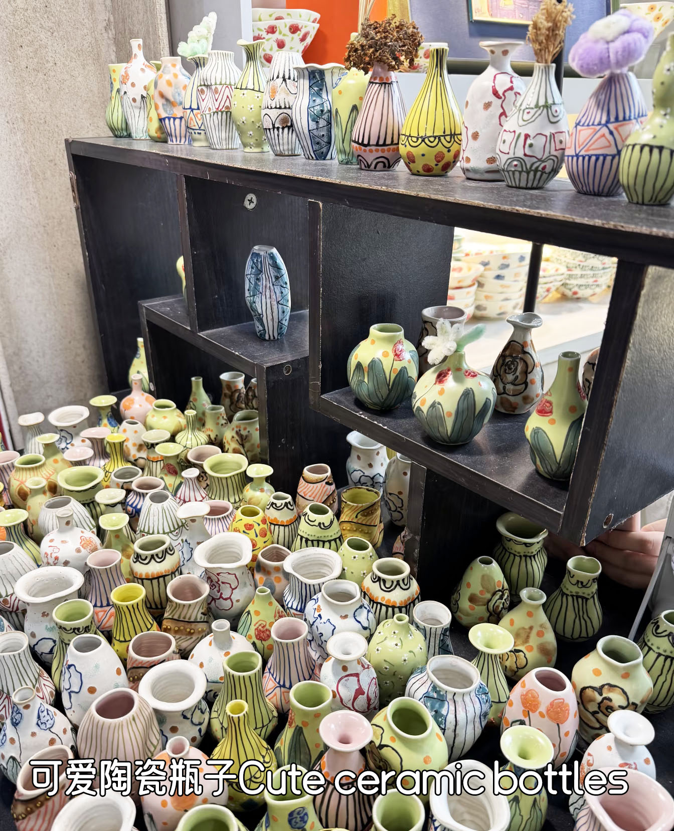 Cute ceramic bottles
