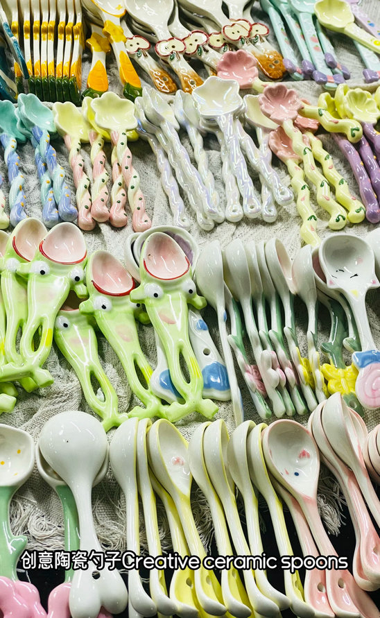 Creative ceramic spoons