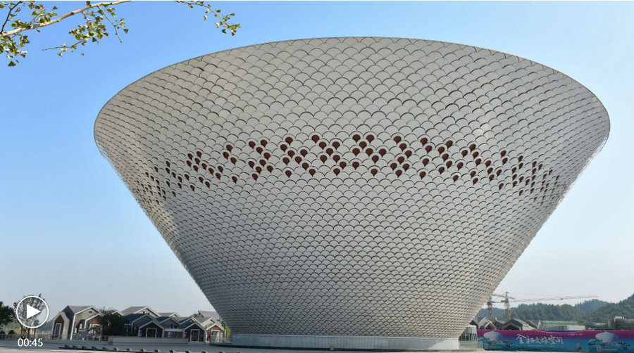 A bowl-like building was constructed in Jingdezhen